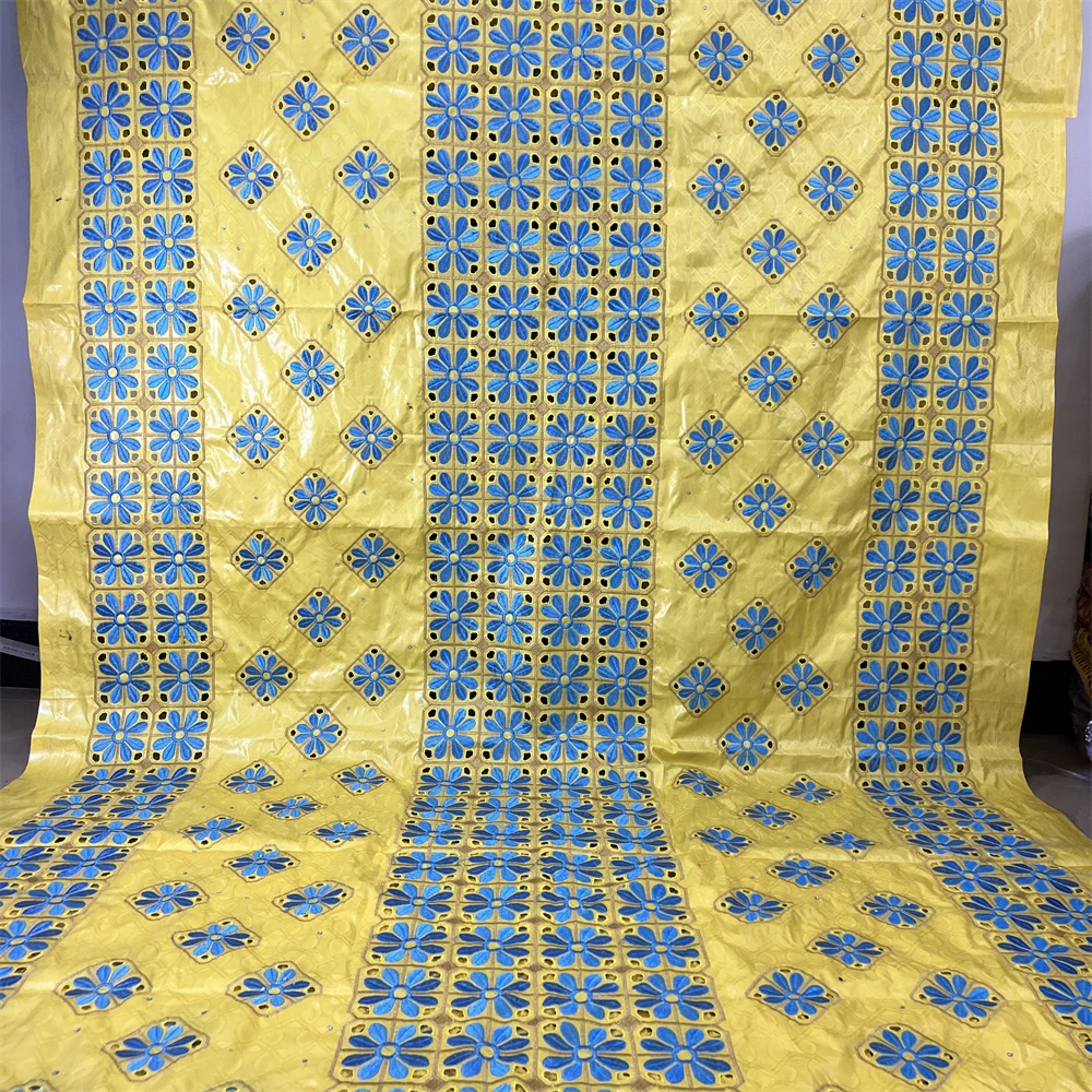 

Модная африканская богатая ткань с вышивкой базин 2022 Новинка 5 ярдов африканская кружевная ткань швейцарская кружевная ткань для одежды