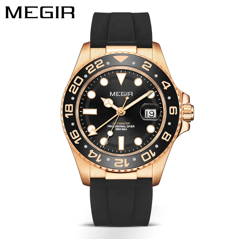 

Мужские водонепроницаемые часы из нержавеющей стали с календарем