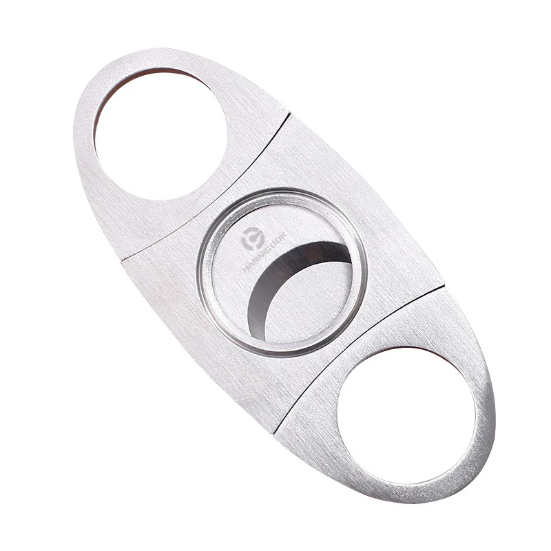 

Creative Stainless Steel Cigar Scissors Double-edged Metal Cigar Cutter Smoking Accessories Gadgets for Men