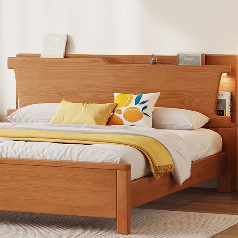 Изголовье двуспальной кровати деревянное современное простое мягкое изголовье