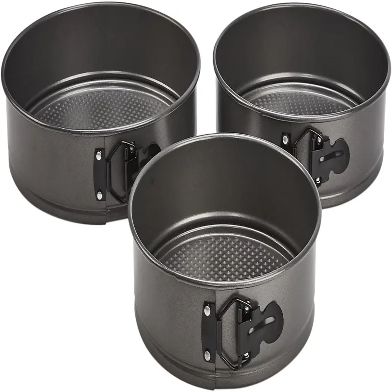

3-Piece Steel Premium Nonstick Springform Pans Set, Assorted Sizes