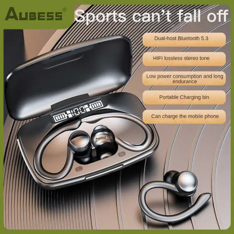 

No Delay Sense Wireless Headset Charging Time About 1 Hour Sports Headset Low-power Consumption Touch Control Headset