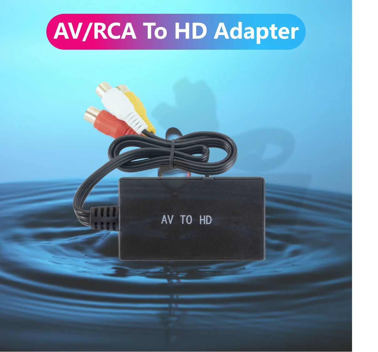 

AV SVIDEO RCA to HDMI-Compatible Adapter For DVD HDTV STB, Compatible With PS2/ PS3,720P /1080P AV S-VIDEO Video Converter