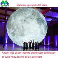 solar system nine planets airsealed giant inflatable moon with led lights airtight hanging earth globe for party decoration
