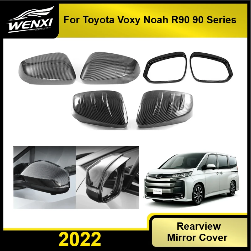 Фото Накладка на зеркало заднего вида для Toyota Voxy Noah R90 90 Series 2022, накладка на боковое зеркало, аксессуары для модификации экстерьера MPV №1