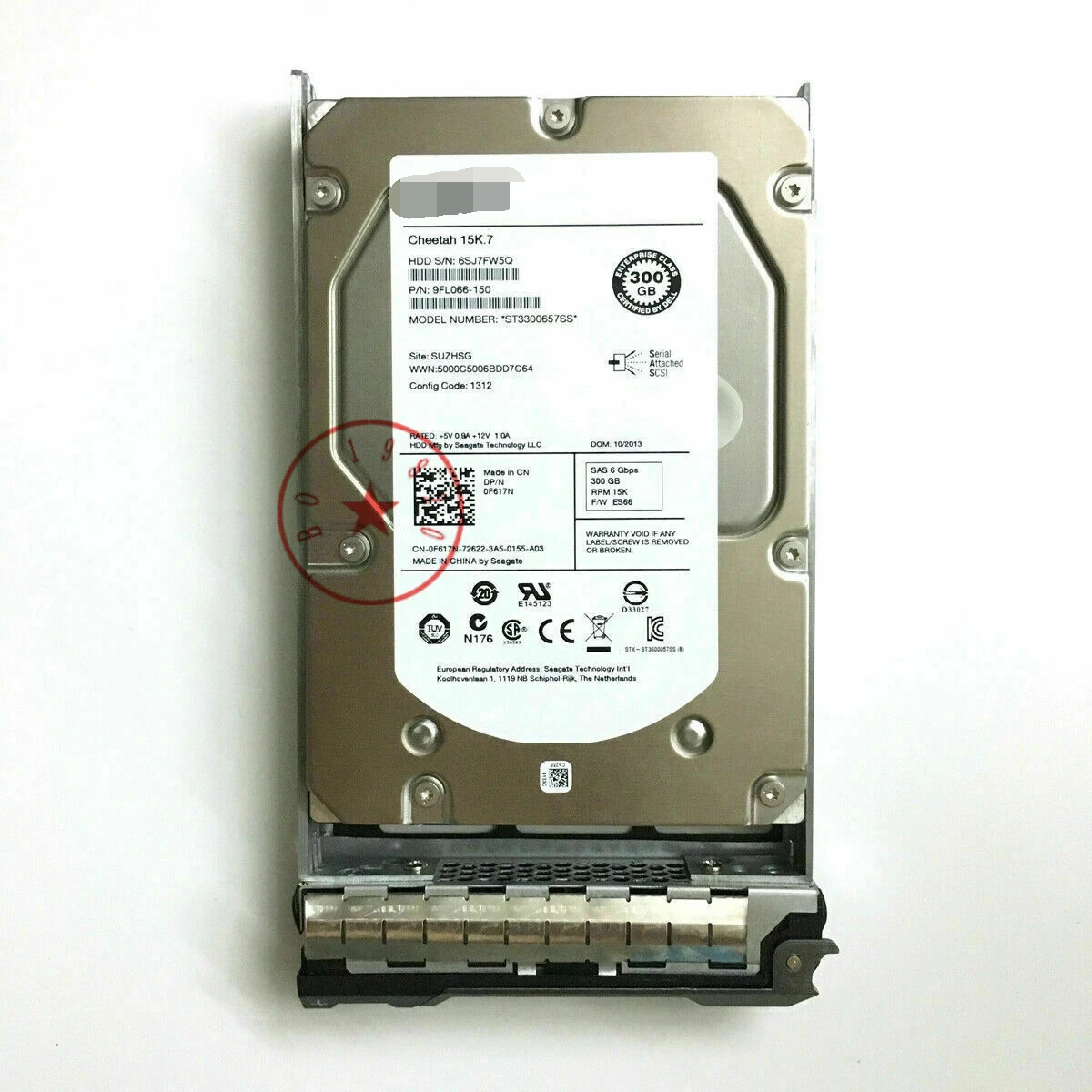 

FOR 2PCS Dell F617N 0F617N ST3300657SS 300GB 15K 6G 3.5" SAS HDD HARD DRIVE