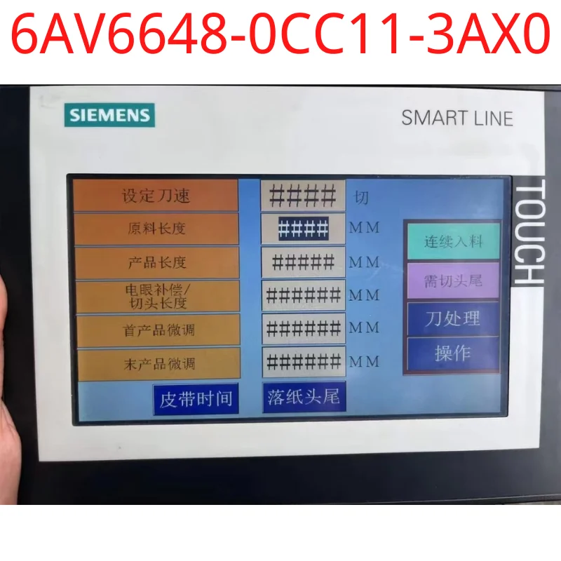 

used Siemens test ok real 6AV6648-0CC11-3AX0 SIPLUS HMI KP300 Basic mono 3.6" T1 rail based on 6AV6647-0AH11-3AX0 with conformal