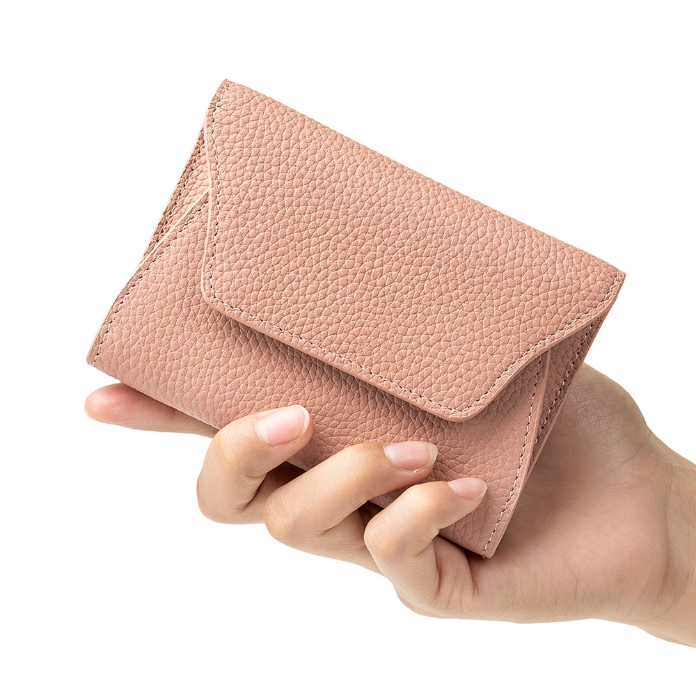 New Genuine Leather Fashion Ultrathin Zero Wallet Cowhide Simple Creative Card Bag Coin Bag Mini Storage Bag