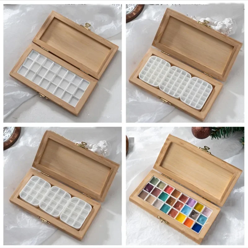 Деревянная детская упаковочная коробка для художественных работ студентов