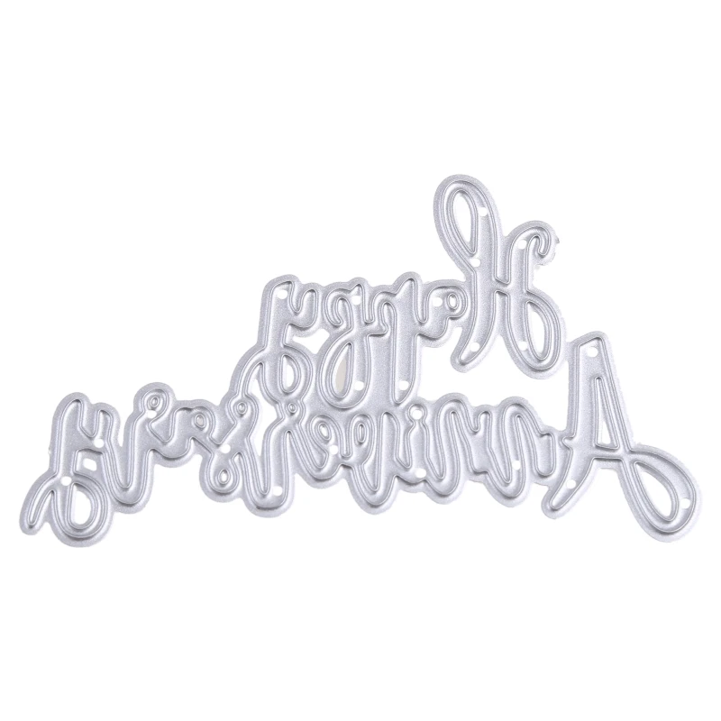 

Happy Anniversary Metal Cutting Dies Stencil DIY Scrapbooking Album Stamp Paper