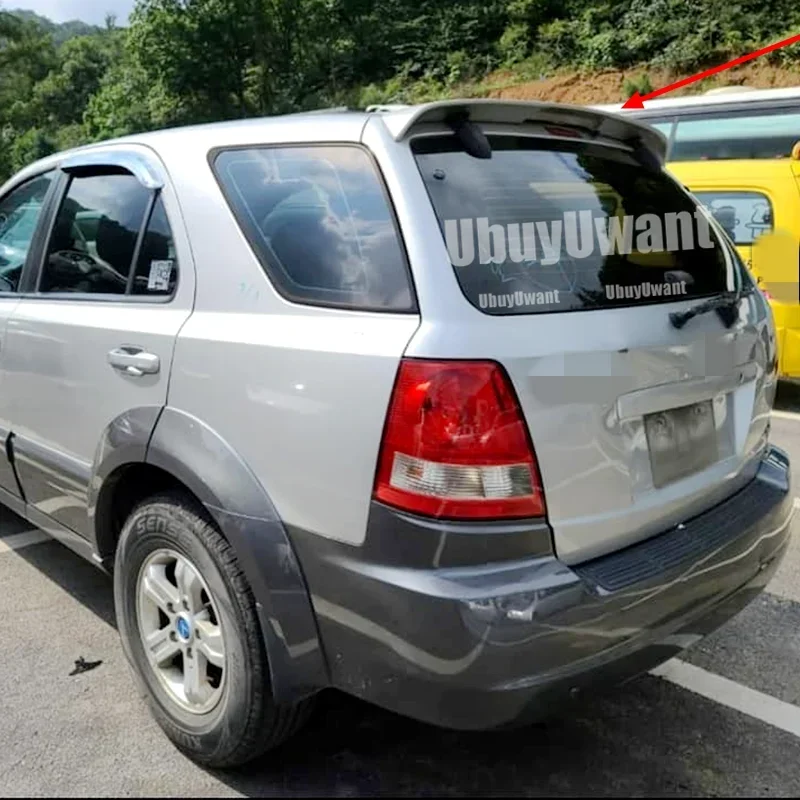 Фото Задний спойлер на крышу для KIA Sorento 2001-2006, спортивный, из ABS-пластика, накладка на крышку багажника, спойлер-крыло на крышку багажника №4