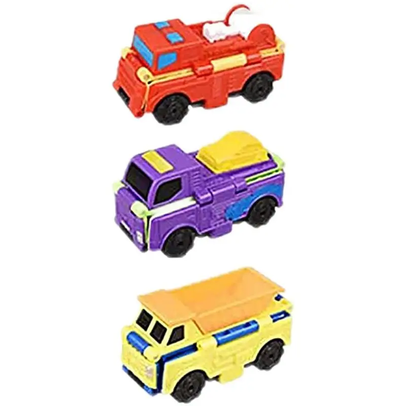 

Reverse Car Toy Creative Reverse Vehicle Toy Set Mini Transforming Car Heat Resistant Convert Two Forms No Batteries Needed