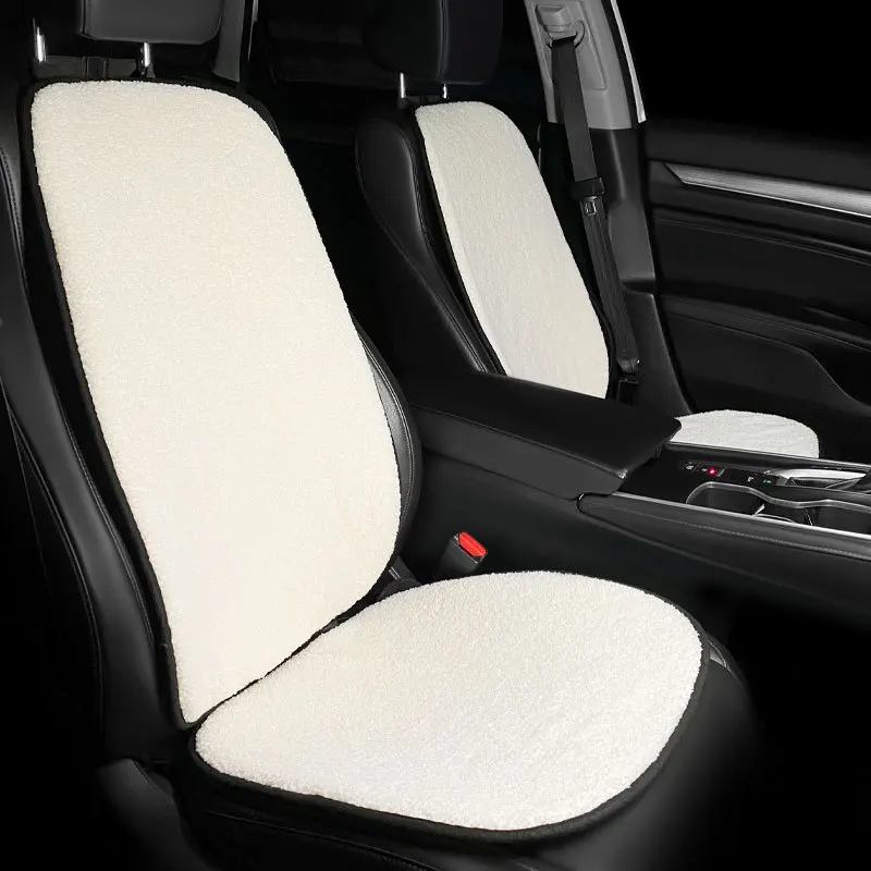 

New Arrival Winter Plush Four Seasons Ins Cute Lamb wool Seat Cover Universal Car Seat Cushion Ornament