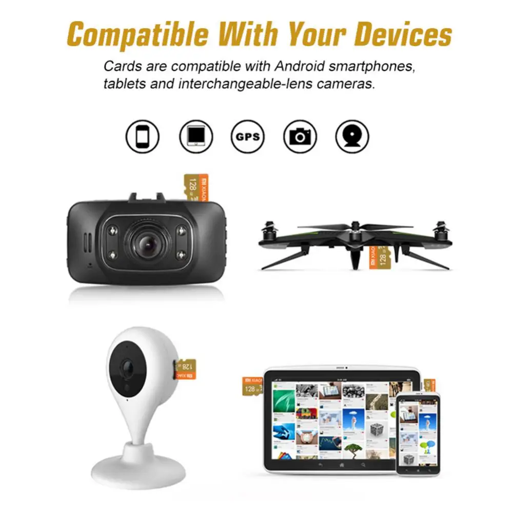 Карта памяти XIAOMI 512 ГБ 256 128 Гб 64 32 16 8 высокоскоростная флэш-карта TF SD Micro |