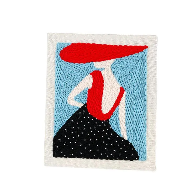 

Introductory Embroidery Kit Cartoon Character Pattern Hand-sewn Embroidery Kit Artwork diy craft kits for adults