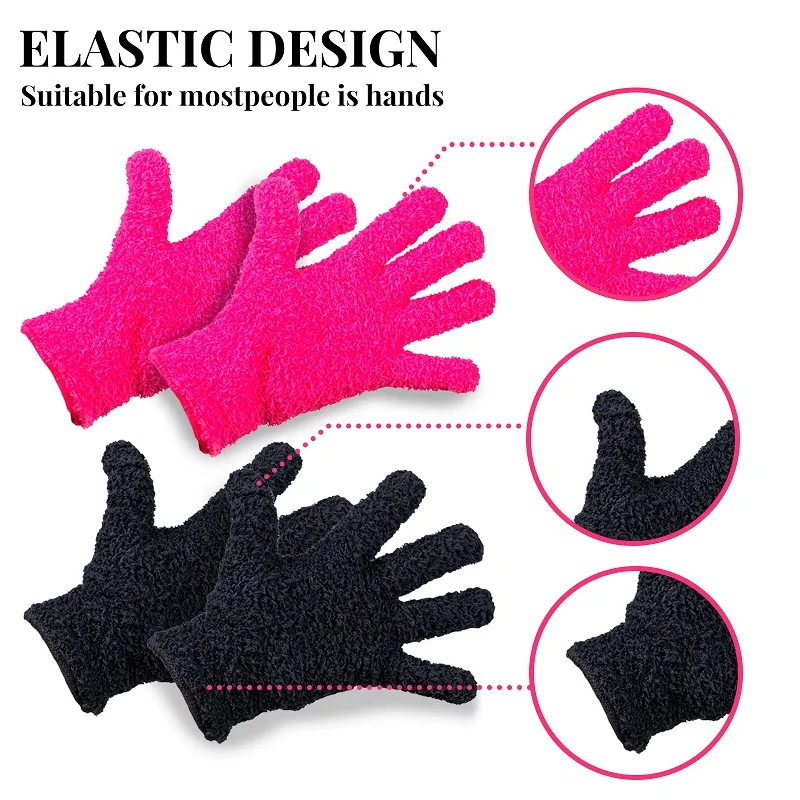 4pcs/box Hair Dye Bleach Blender Gloves Hairdressing Salon Hairstylist Gloves Perm Curling Heat Resistant Hair Care Styling Tool images - 6