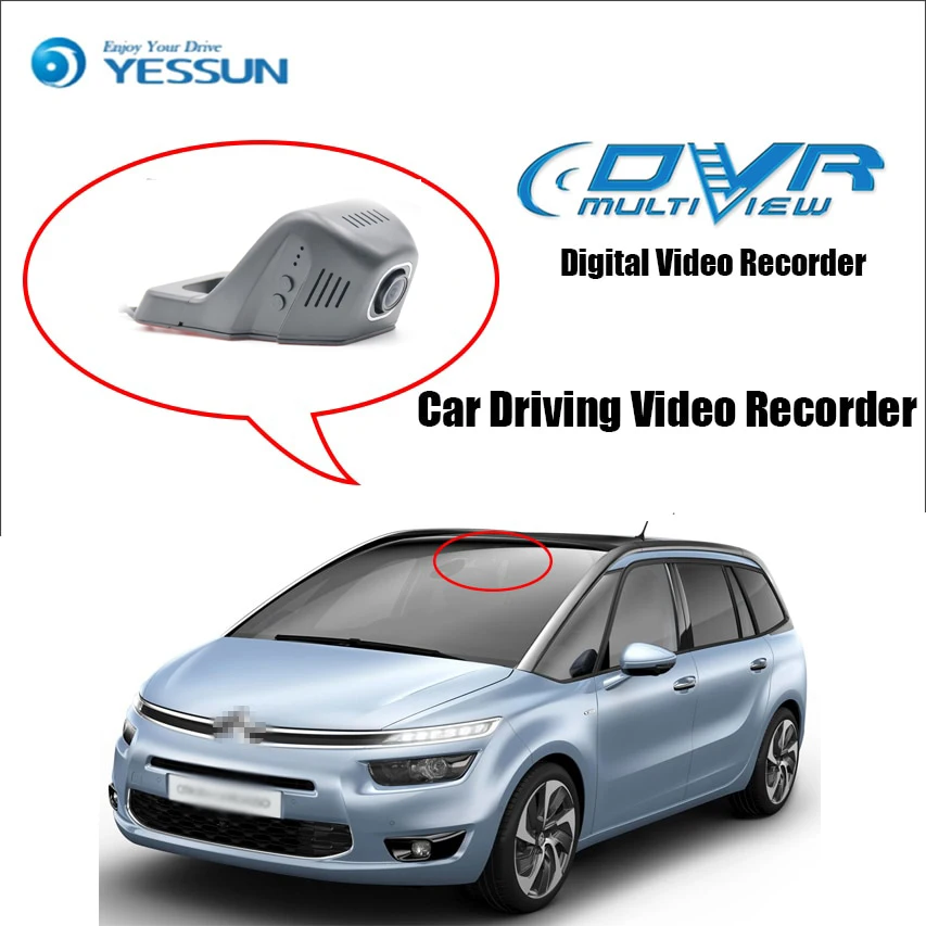 

YESSUN для Citroen Picasso Автомобильный видеорегистратор DVR Мини приложение управления Wifi камера регистратор видеорегистратор