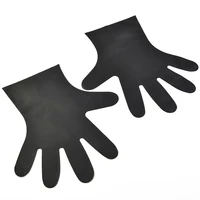 100pcs black disposable latex gloves household laboratory cleaning gloves high elasticity powder free female male working glove