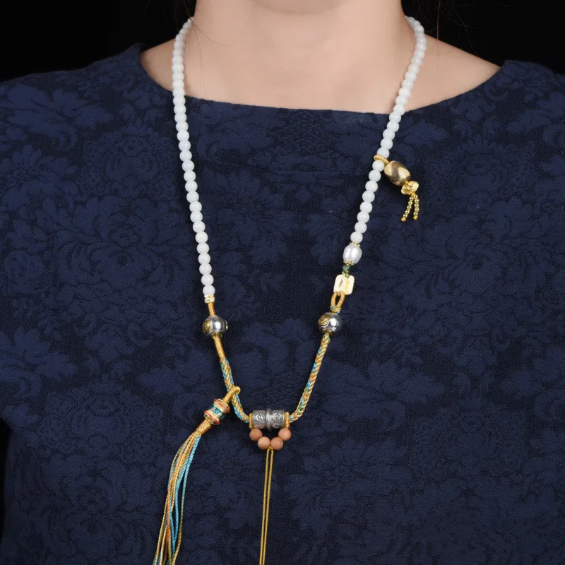 Хлопковая веревка в тибетском этническом стиле ручная работа плетеная вручную