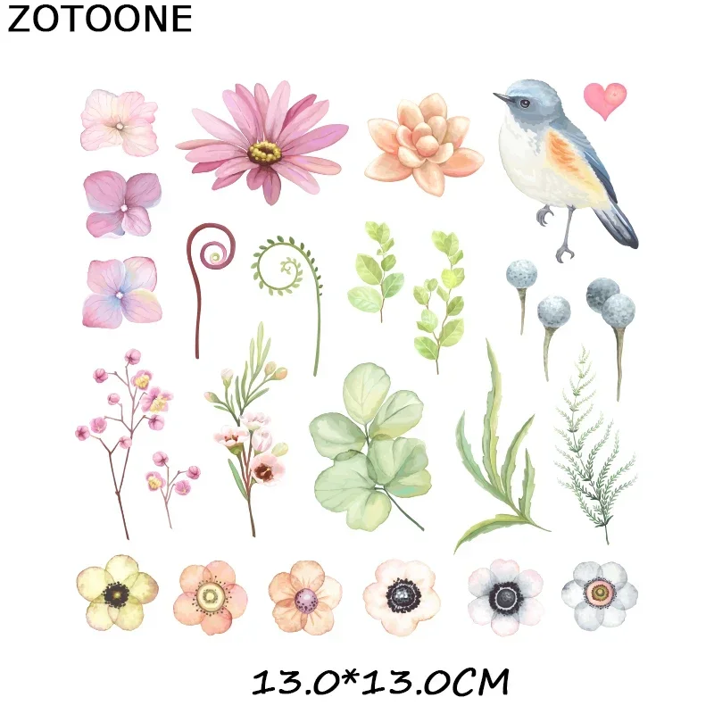 ZOTOONE Искусственный Железный Цветок Патч DIY Ремесло Аксессуар Экологически Чистый