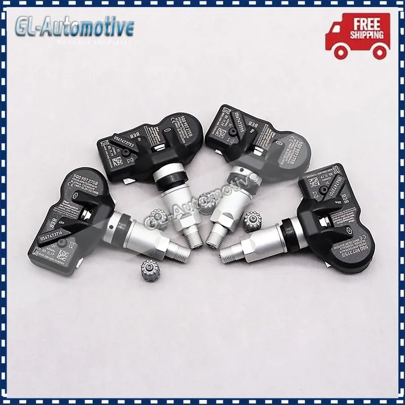 Датчик давления в шинах для Skoda Karoq Kodiaq Octavia Superb Volkswagen Amarok Bentley Audi 5Q0907275, 4 шт., 433 МГц Датчик давления в шинах для Skoda Karoq Kodiaq Octavia Superb Volkswagen Amarok Bentley Audi 5Q0907275, 4 шт., 433 МГц