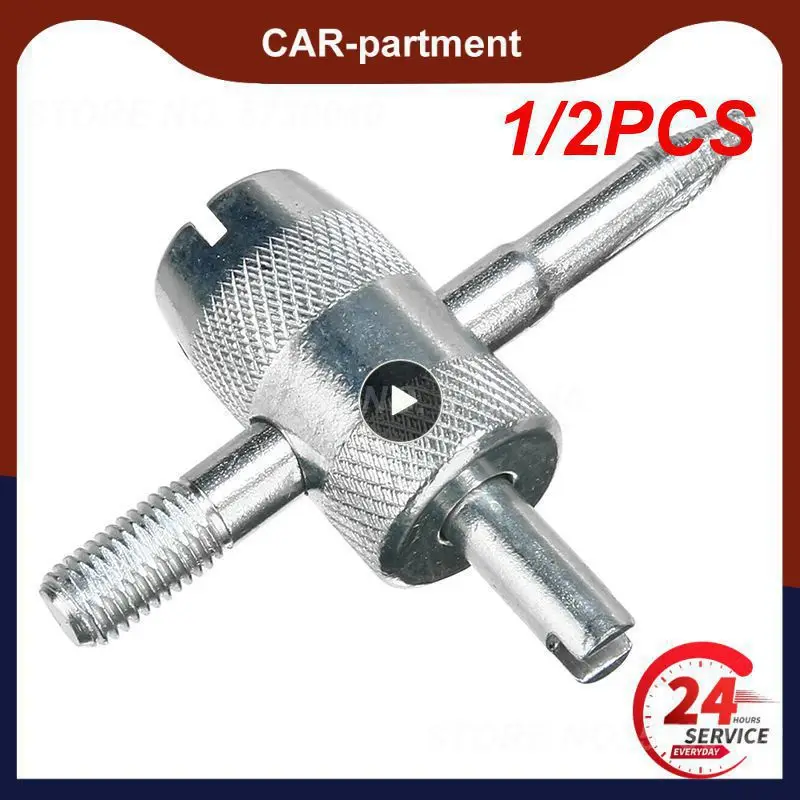

1/2PCS Way Car Motorcycle Bike Tyre Tire Valve Repair Remover Tool+4 Valve Stem Cores Motorcycle Repair Tool Motorcycle