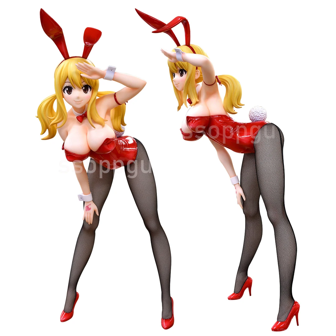 

Освобождение B-стиля Fairy Tail Lucy Heartfilia Erza Scarlet японского аниме Bunny Girl PVC Action Figure Коллекция игрушек Модель Кукла