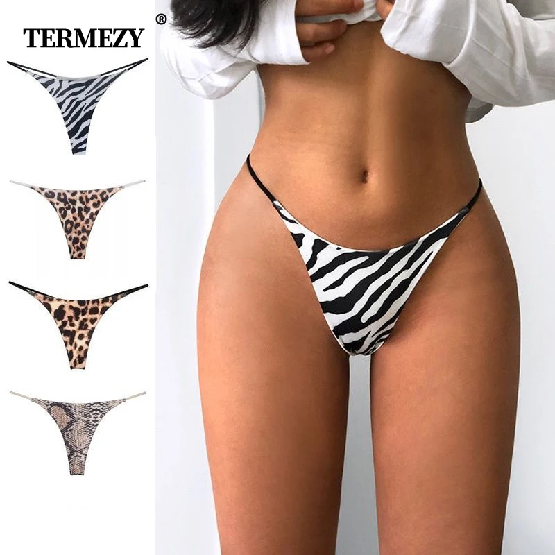 

TERMEZY Women Low-Rise G-string Sexy Lingerie Cotton Panties Women's Underwear Panty Female Briefs Breathable Thong