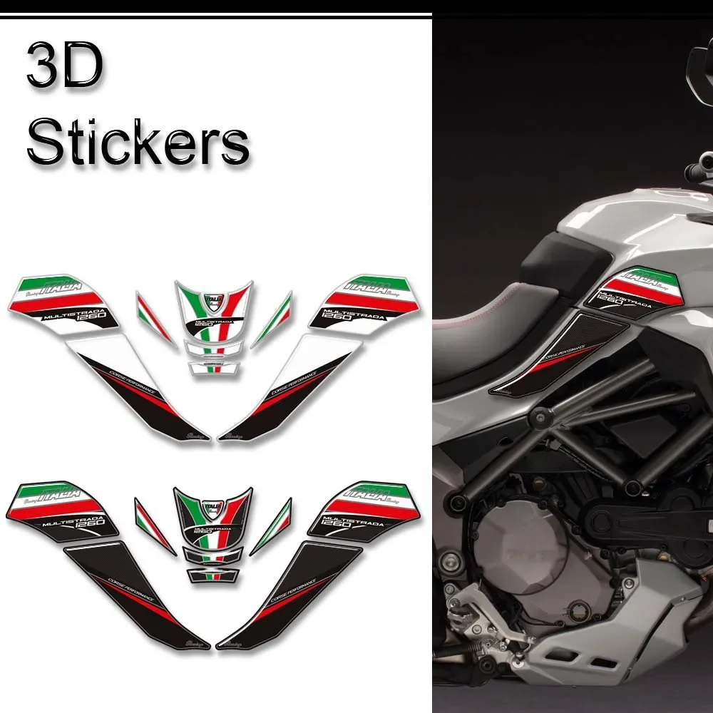 Наклейки для Ducati MULTISTRADA 1260 S наклейки накладки на бак ручки комплект газового