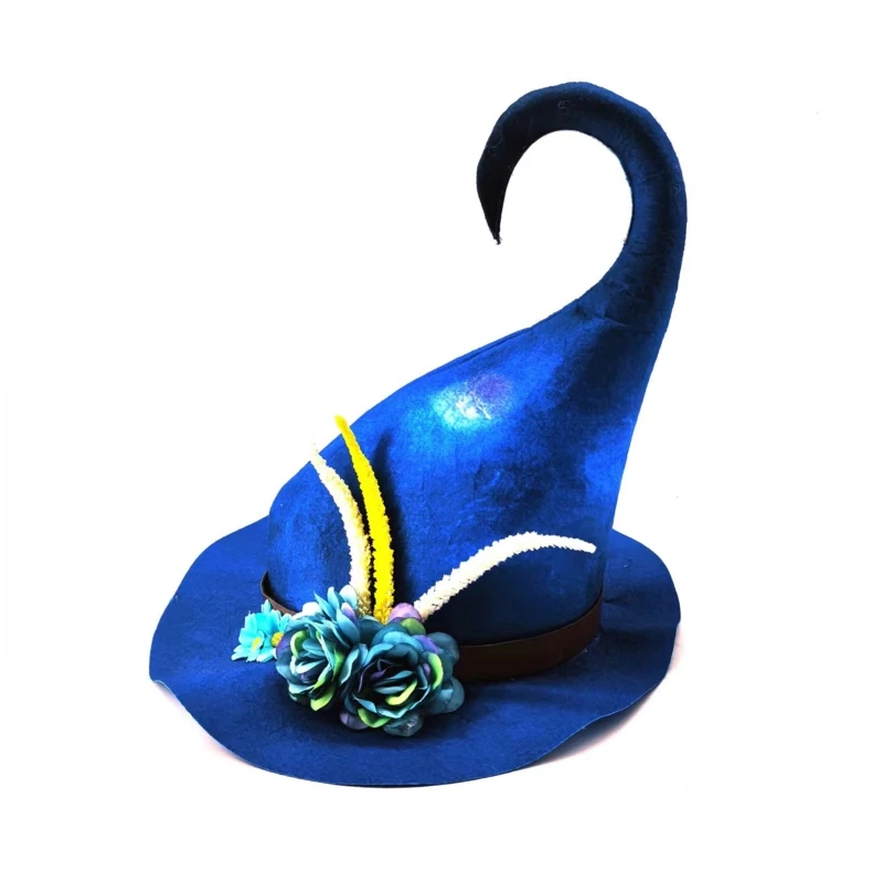 

Steampunk Flower Witch Hats Handmade for Halloween Cosplay Hair Accessories T8NB