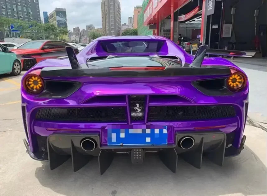 СПОЙЛЕР НА ЗАДНЕГО КРЫЛА из углеродного волокна для Ferrari 488 GTB мужской стиль