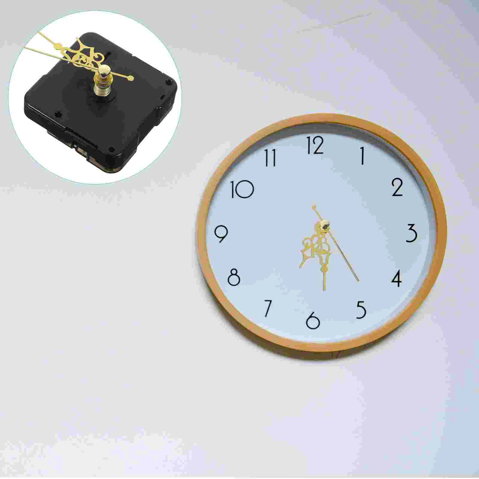 

Wall Clock Mechanism Replacement Parts Clocks DIY Kit Mute Movement Small Hands