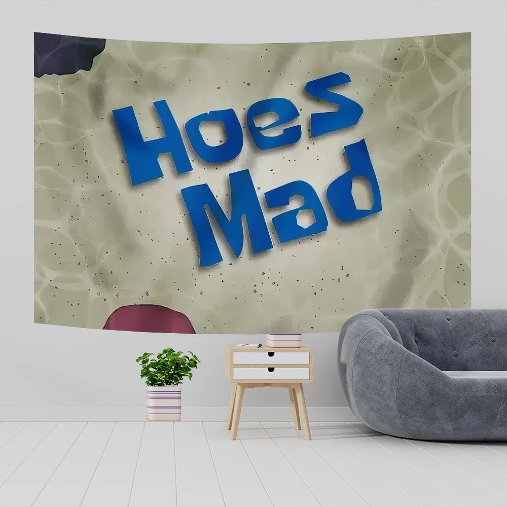 90x150 см Hoes Mad Funny Гобелен настенный декор комнаты эстетический богемный Maison Sakura