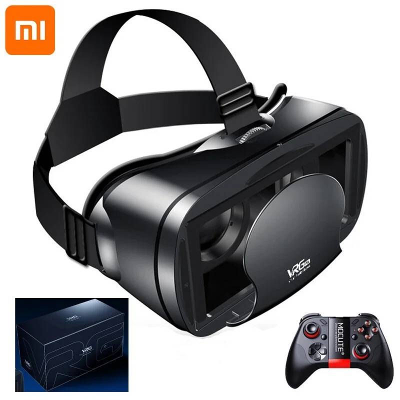 

Xiaomi Smart 3D VR Glasses Virtual Reality Headset Helmet for Smartphones Phone Mobile 7 Inches Lenses Binoculars Controllers