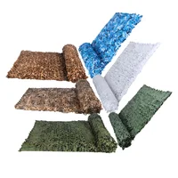 LOOGU Reinforced  Camo Netting DIY Cat Tunnel  Camouflage Nets White Blue Black Garden Shade Concealment Mesh Hiding Awnings