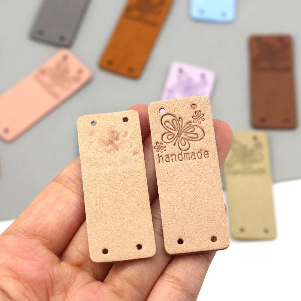 20 шт. кожаные этикетки для одежды 2 х5 см | Дом и сад