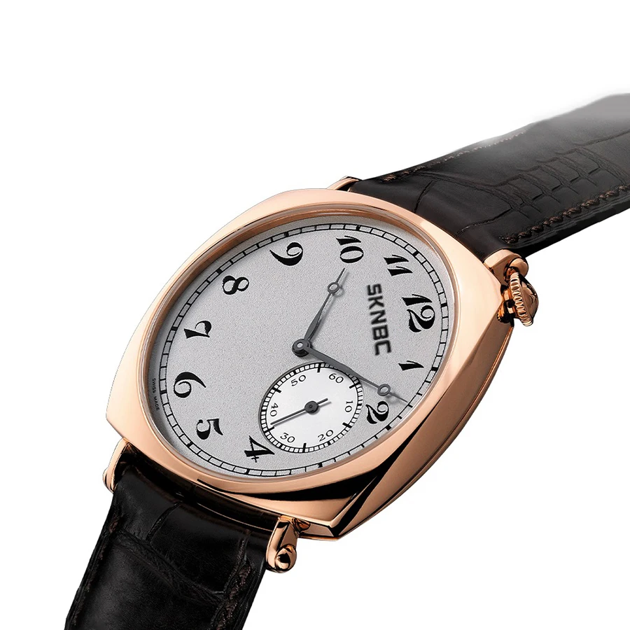 

Men's stainless steel watch, automatic winding mechanical bracelet, square box, diagonal ball, men's gift, 2023