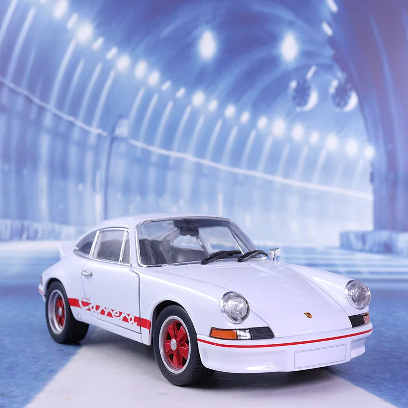 Welly 1:24 литая 1973 Porsche 911 Carrera RS спортивная машина классический металлический сплав