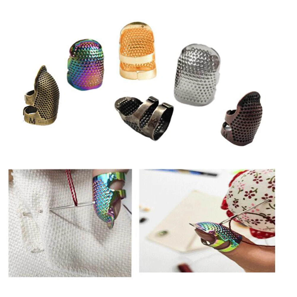 

Retro Finger Protector Antique Thimble Ring Handworking Needle Thimble Needles Craft DIY Household Sewing Tools Accessories
