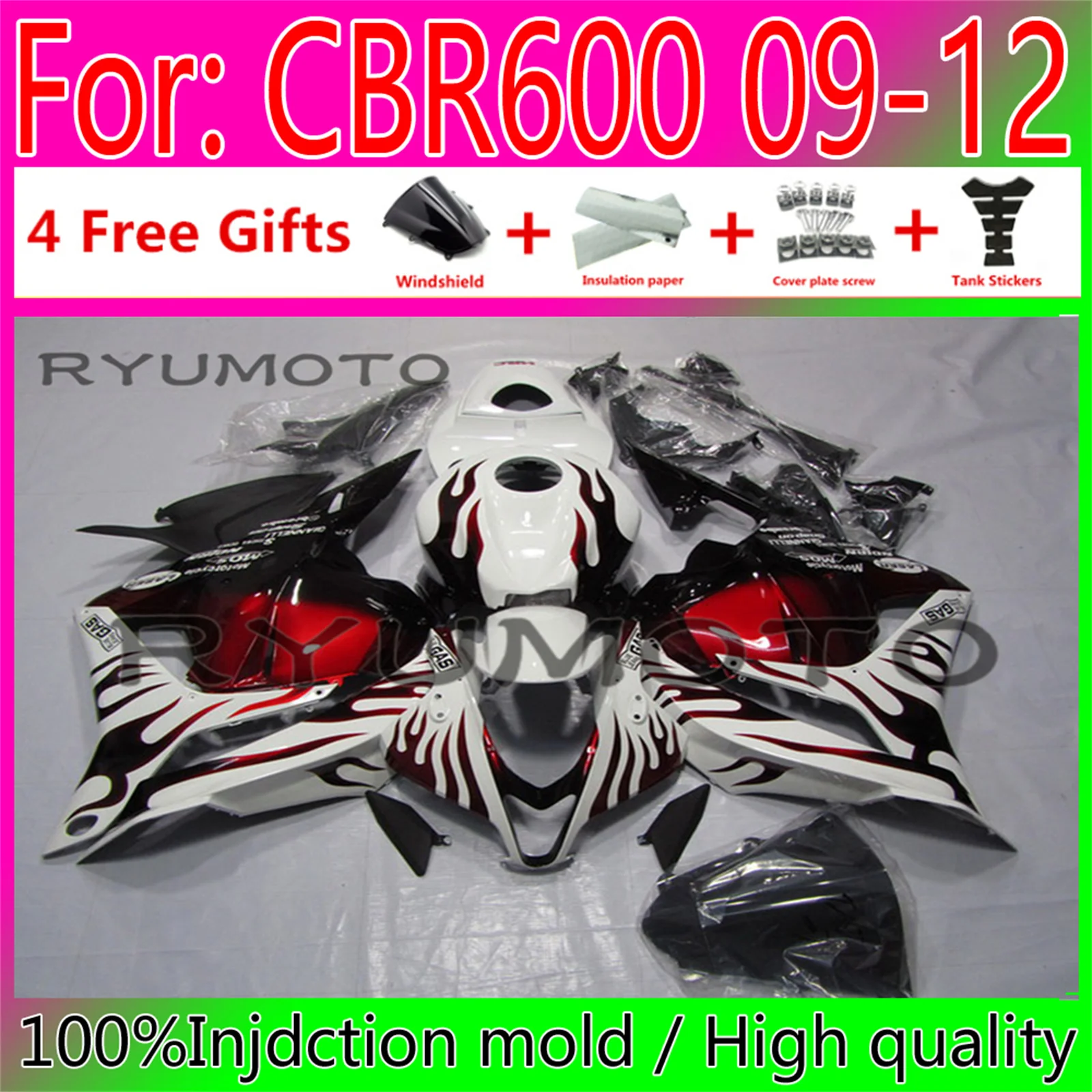 

Новинка Обтекатели для мотоциклов ABS Подходит для HONDA CBR600RR F5 2009 2010 2011 CBR600 RR CBR 600RR 09 10 11 12 обтекатель