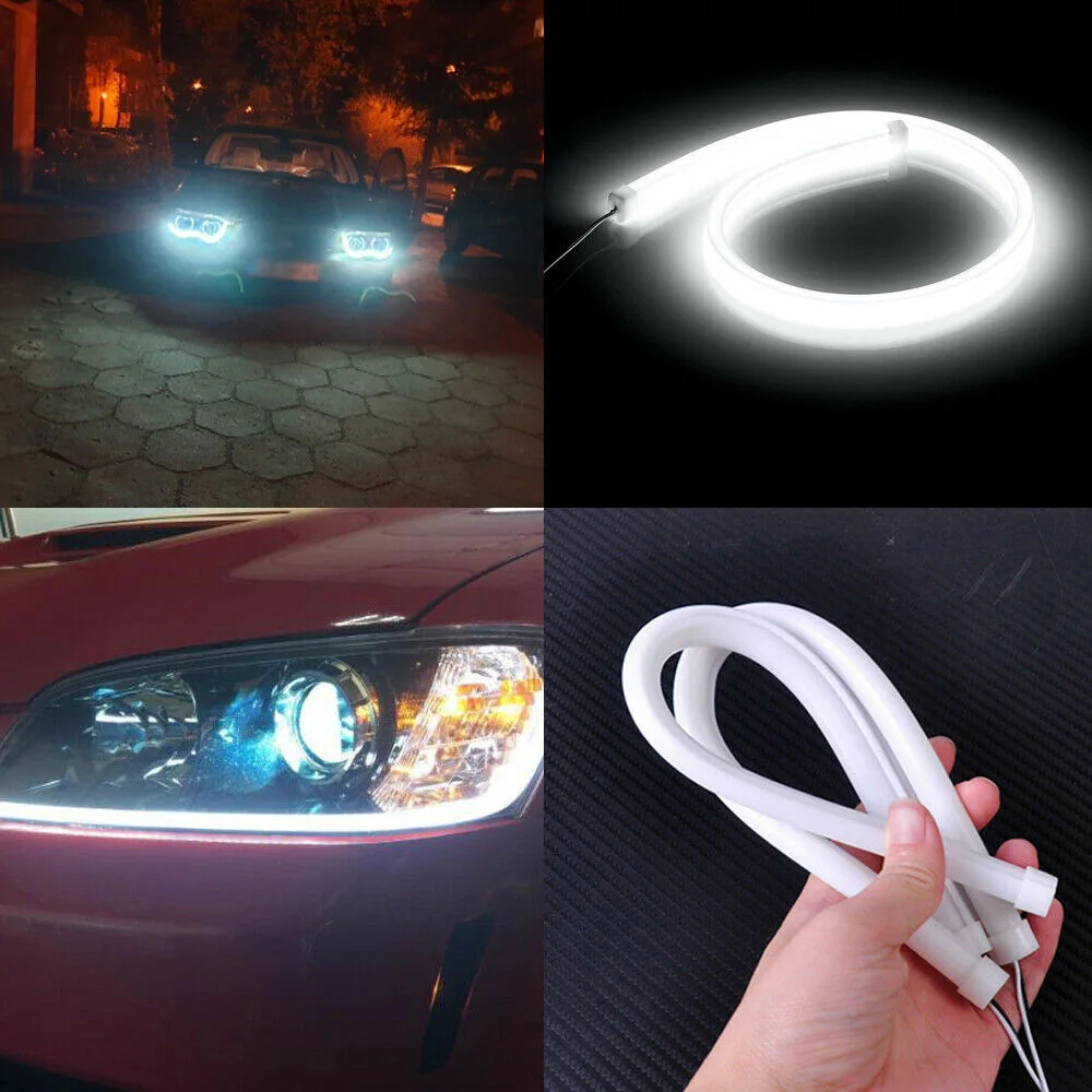

DRL Автомобильные фары s бар фонарь со светодиодным шлангом 6000K 60 см