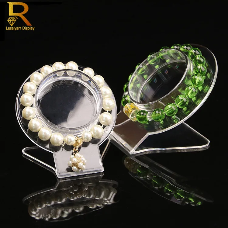 

10 шт., прозрачные акриловые подставки для браслетов