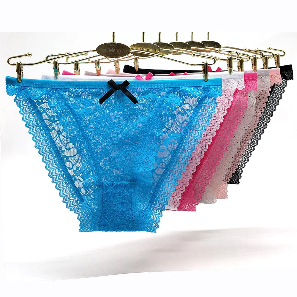 

6Pcs/Lot Ladies Sexy Lace Panties Underwear Lingerie Girl Panty Women Briefs Sexy Hollow Panties Underpants