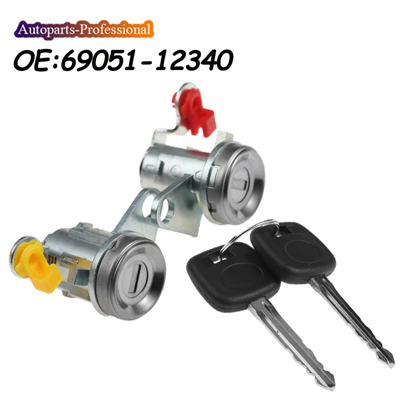 

Набор ключей цилиндра замка двери автомобиля 69051-12340 6905112340 69052-12340 69051-1234 69052-1234 Для Toyota Corolla AE100 93-97