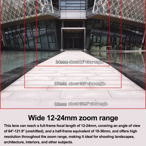 Объектив для камеры Laowa Venus Optics 12-24 мм F5,6 с зумом для Sony E Canon RF EF-M Nikon Z Fuji X L