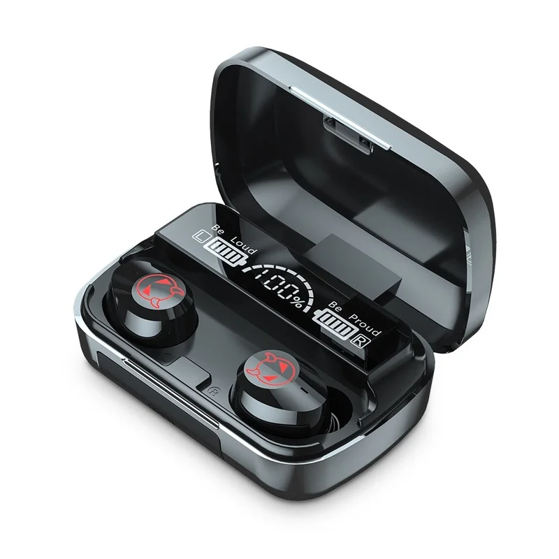 

TWS V5.1 Earphones 2000mAh Charging Box Wireless Headphone Bluetooth-compatible Stereo Sports Waterproof Earbuds Headsets