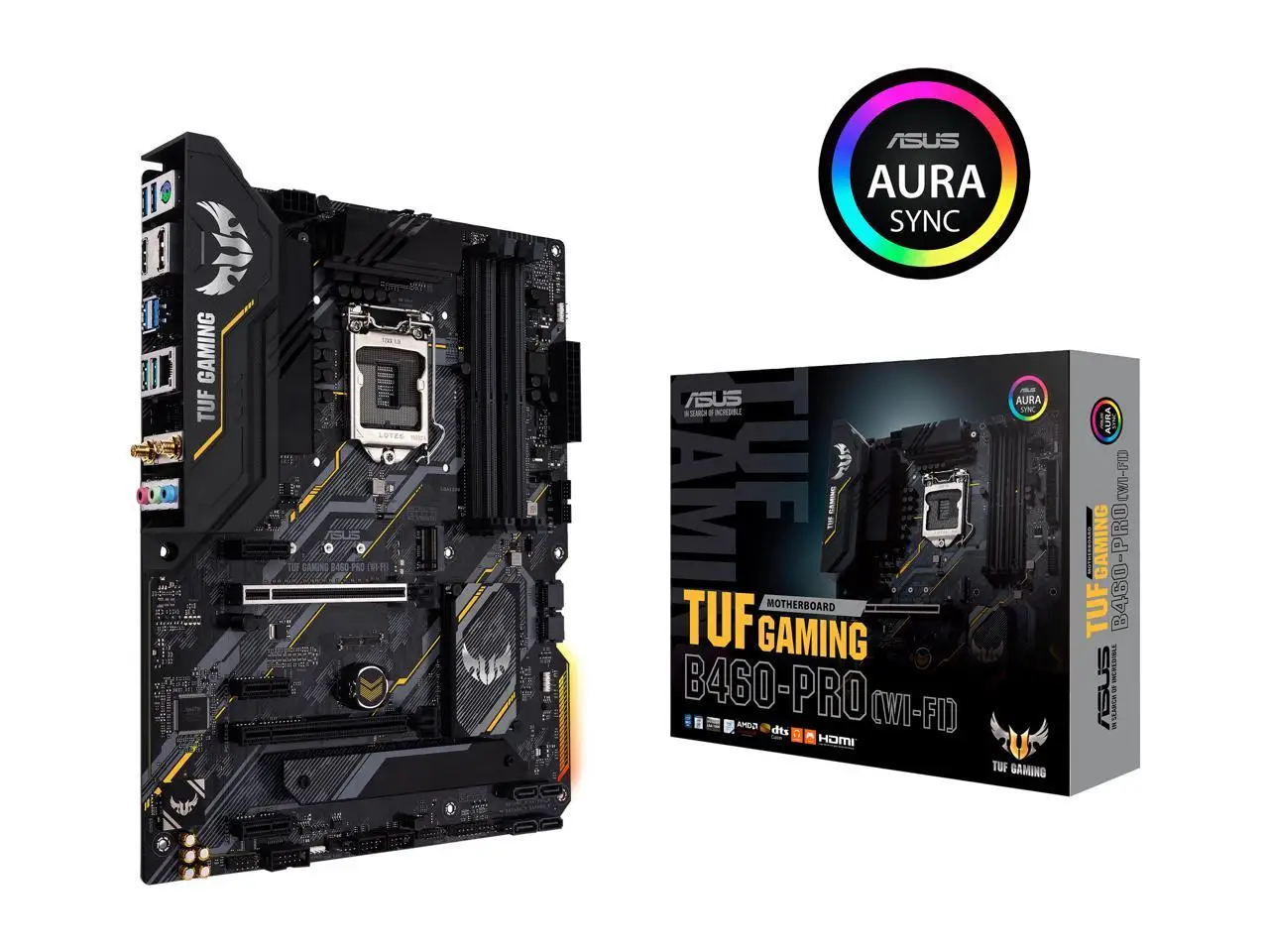 

ASUS TUF GAMING B460-PRO (WI-FI) LGA 1200 Intel B460 SATA 6Gb/s ATX Intel Motherboard