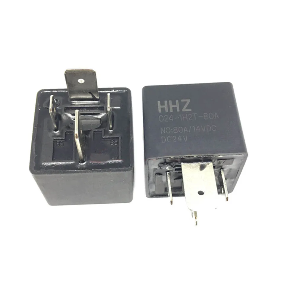 

New HHZ 012-1H2T 12VDC 80A 4-pin Automotive Relay 024-1H2T 12VDC HFV7