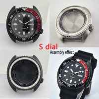 nh35 case 42 5mm diy abalone man watch case s dial nh35 sapphire glass nh35 movement watch accessories parts for nh36 movement