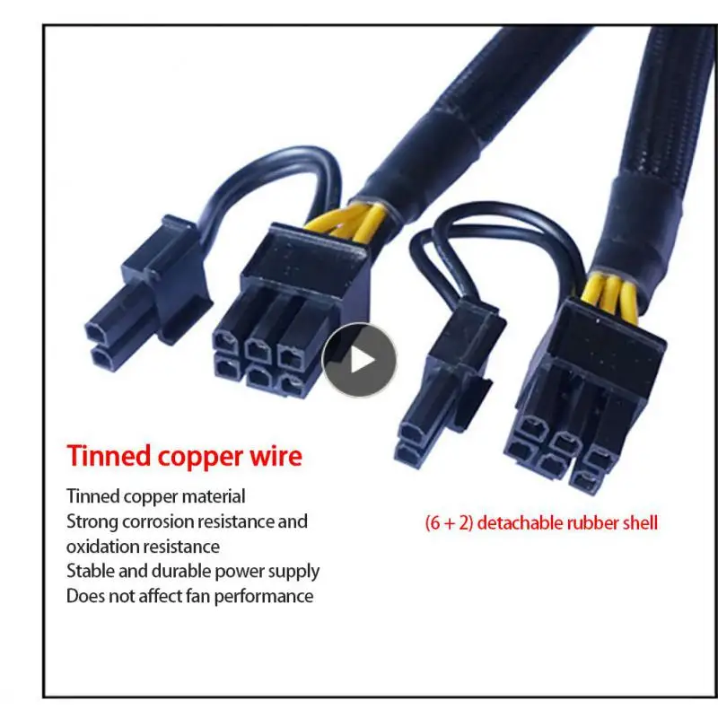 

32 см 8pin выключает две линии питания 8in Интерфейс удлинитель Gpu графическая карта 22 см качественный материал адаптер